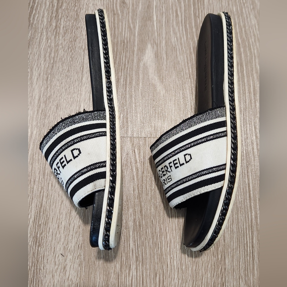 Karl Lagerfeld Paris Blix Slide Sandal size 7.5 - Picture 3 of 9